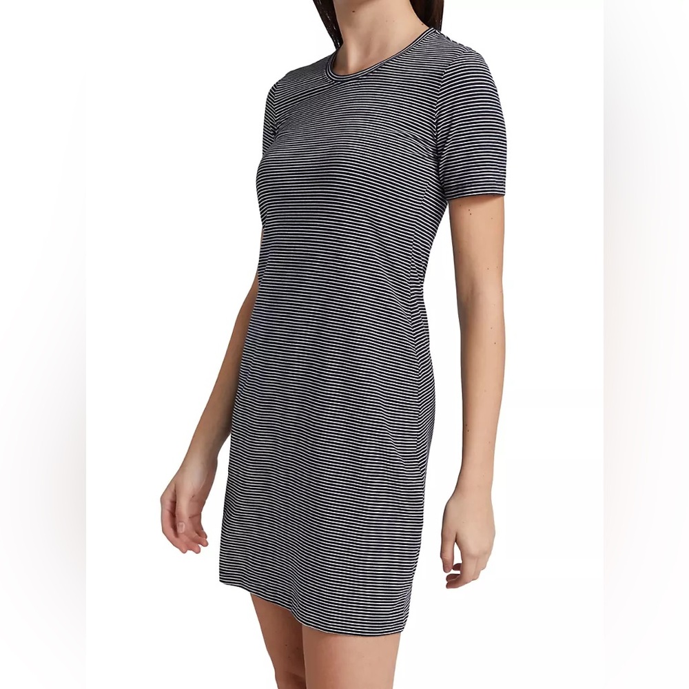 THEORY
Cherry B2 Striped Pima Cotton Blend T Shirt Dress